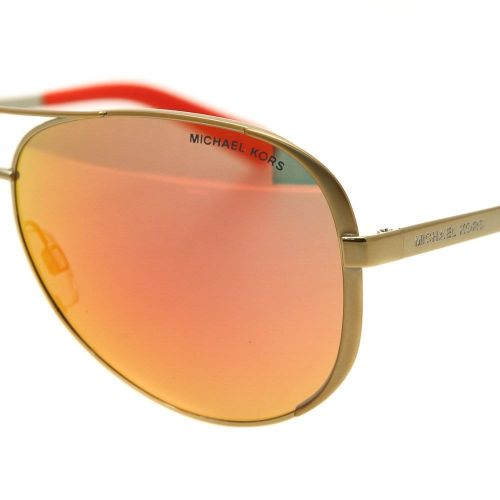 Womens Gold & Orange Mirror Chelsea Sunglasses 12182 by Michael Kors from Hurleys