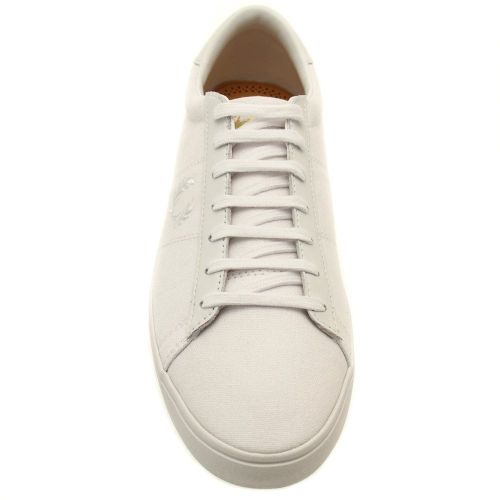 Mens White Spencer Canvas Trainers 35432 by Fred Perry from Hurleys