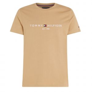 Mens Classic Khaki Tommy Logo S/s T Shirt