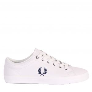 Mens Navy/White Baseline Leather Trainers