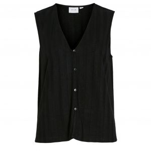 Womens	Black Beauty Vilucea Knit Co-ord Vest Top
