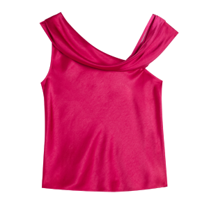 Ted Baker Top Womens Bright Pink Deanaah Draped Neck Top