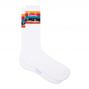 Womens White Guernsey Sport Socks